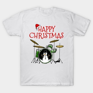 Christmas Drums Drummer Drum Teacher Xmas 2022 T-Shirt